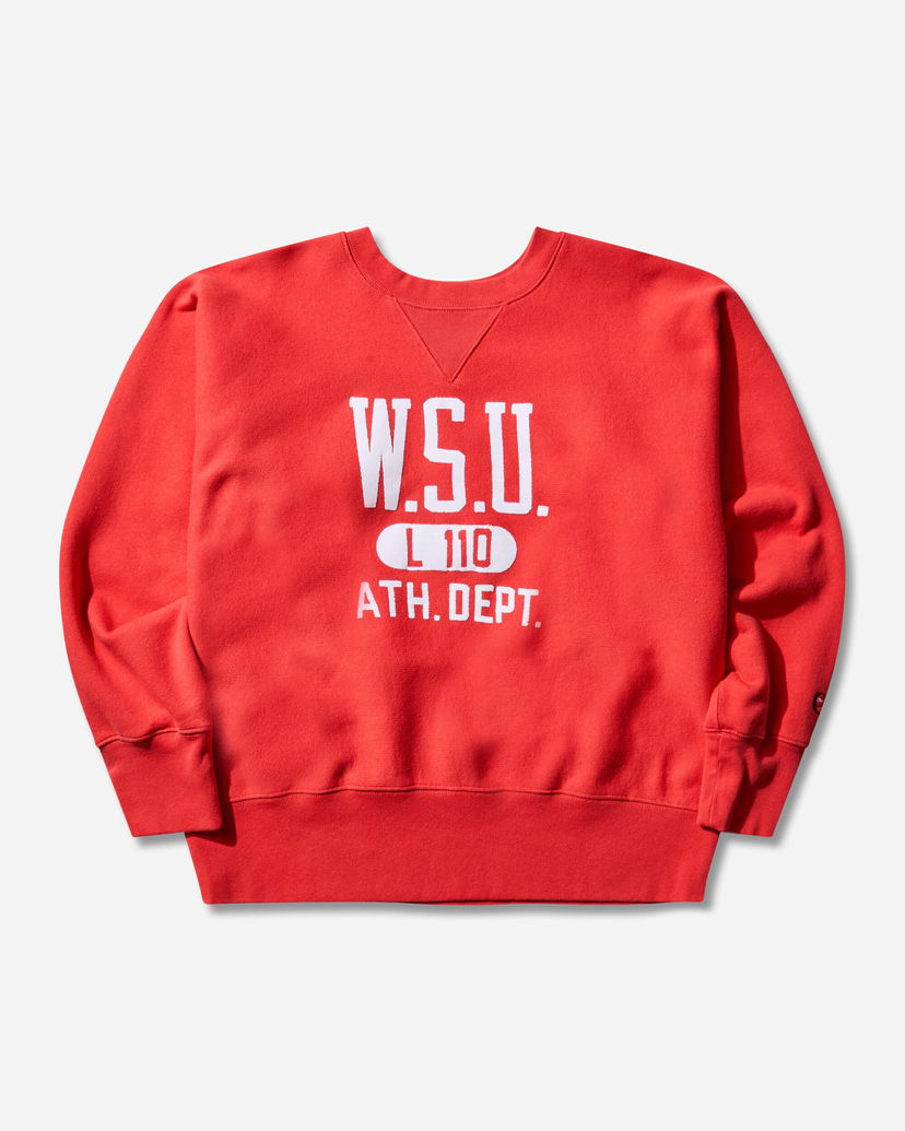 Суитчър Champion Index and Archives Lighthouse Reverse Weave Crewneck Sweatshirt W.S.U. L 110 ATH. DEPT. Червено | 221859 RS036