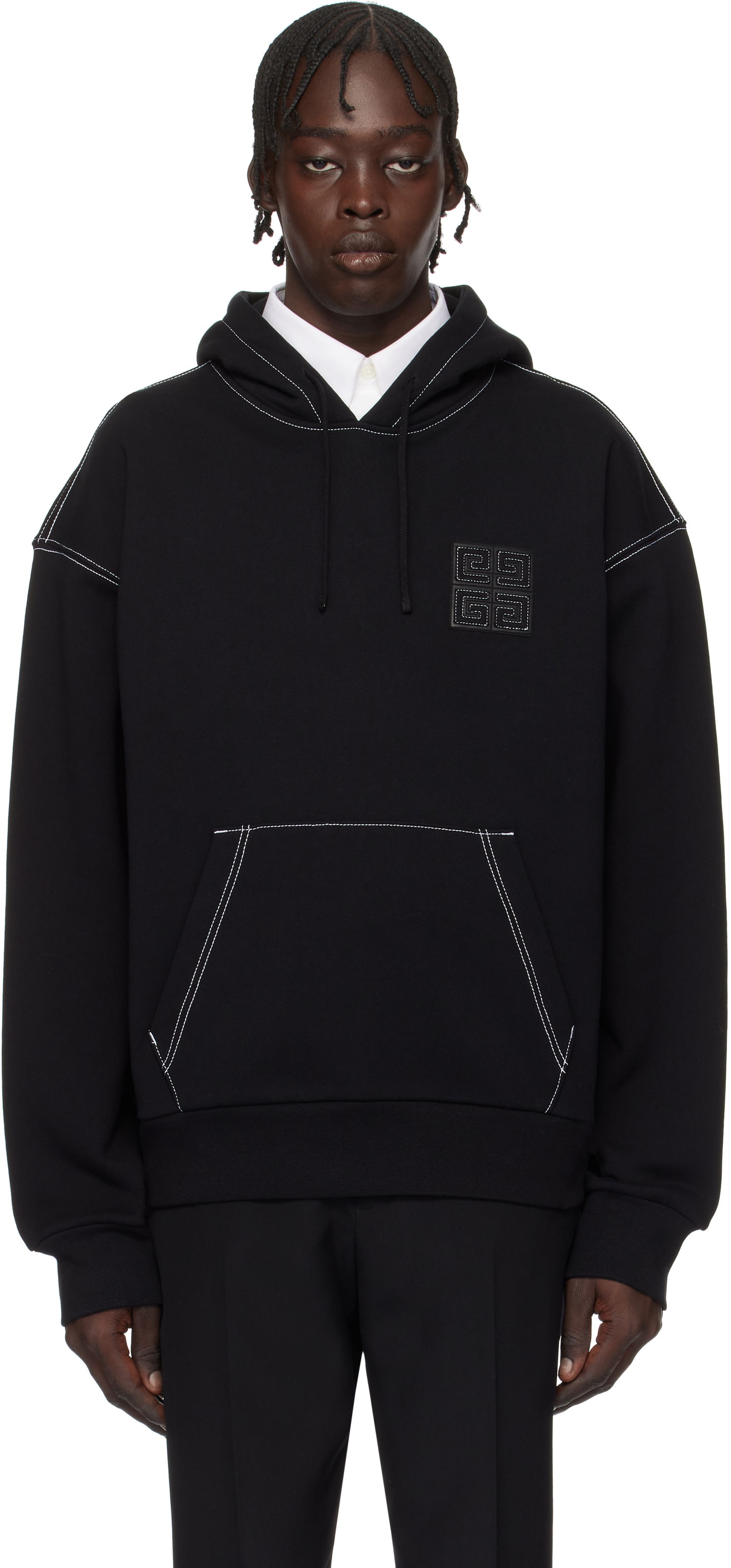 Суитчър Givenchy Boxy Fit Hoodie Черно | BMJ0LA3YPQ004, 0