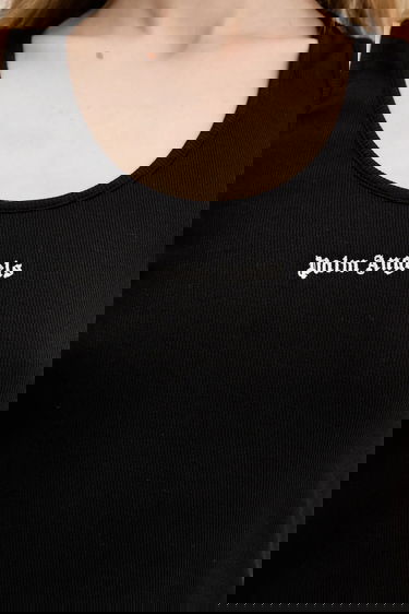 Потник Palm Angels Palm Angels Classic Logo Rib Tank Top Черно | PWAC020C99FAB0011003, 3
