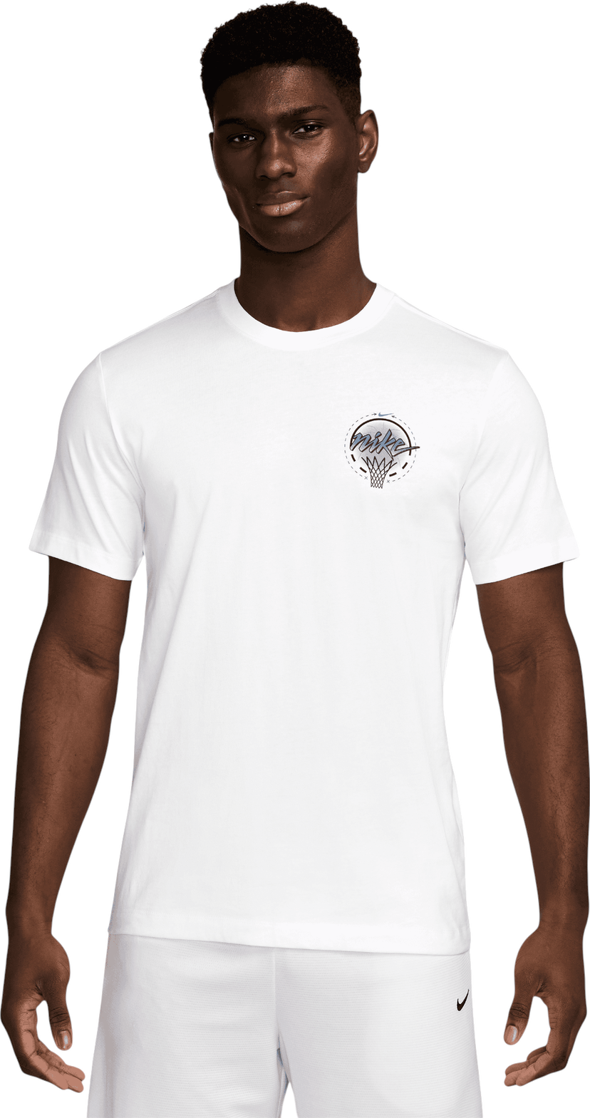 Тениска Nike Short-Sleeve Crew-Neck Basketball Graphic T-Shirt Бяло | ib4330-100