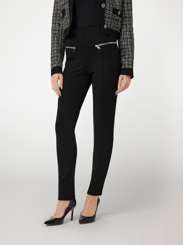 Панталони GUESS High Rise Leggings Черно | W4BB04KBJP2