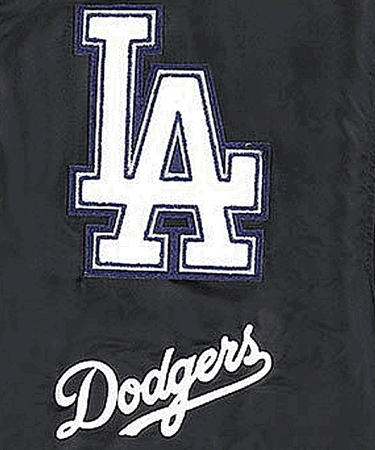 Яке бомбър New Era LA Dodgers Striped Varsity Jacket Черно | 60426218-60426218, 3