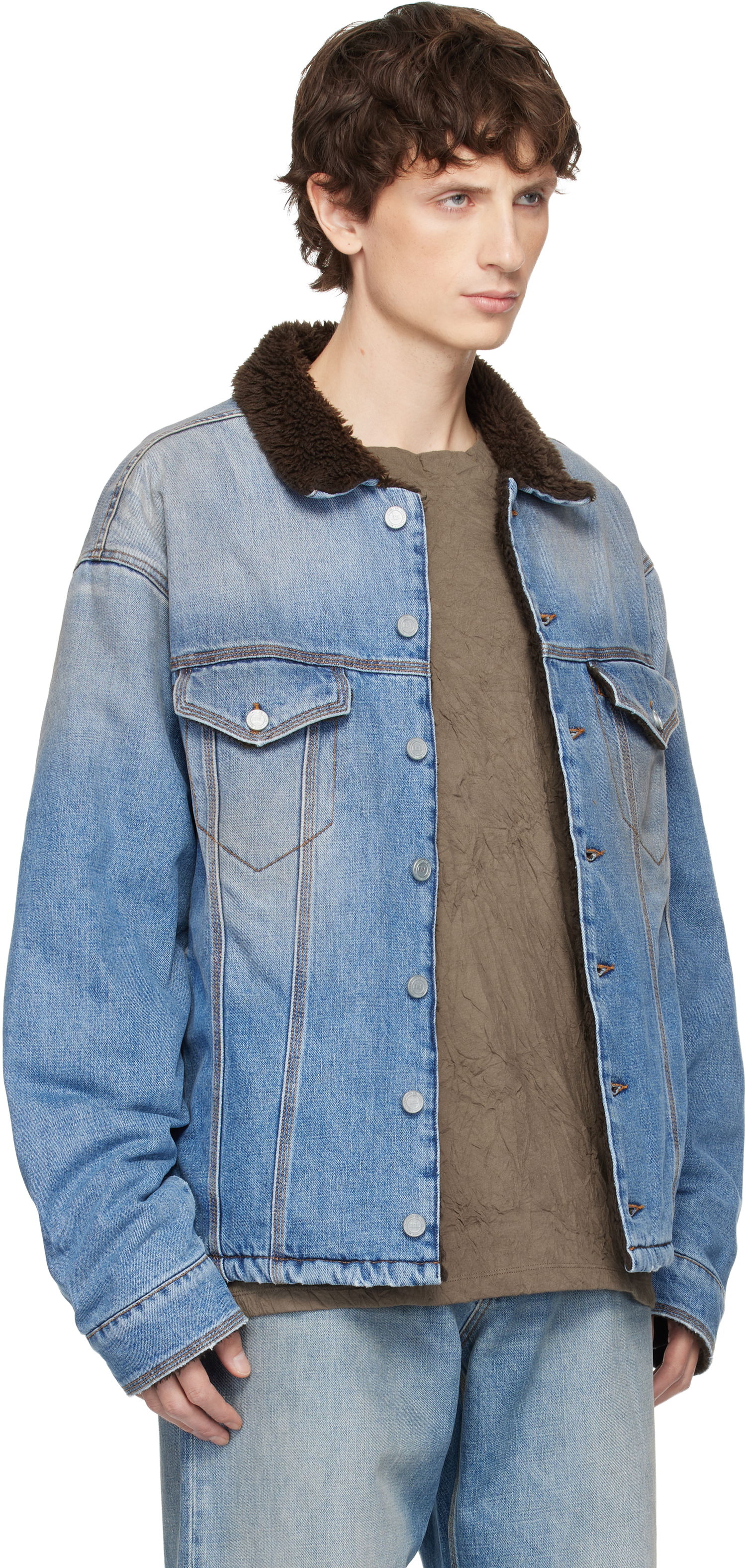 Яке ERL Breakwater Wash Denim Jacket Синьо | ERL11J003, 1