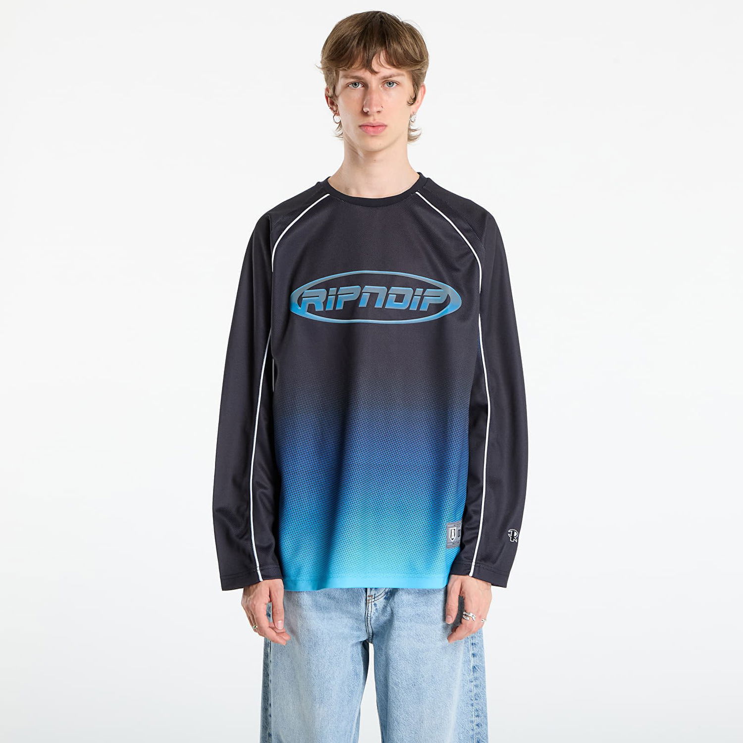 Фланелка RIPNDIP RIPNDIP Surround Sound Hockey Jersey Черно | RNDFALL25104, 0