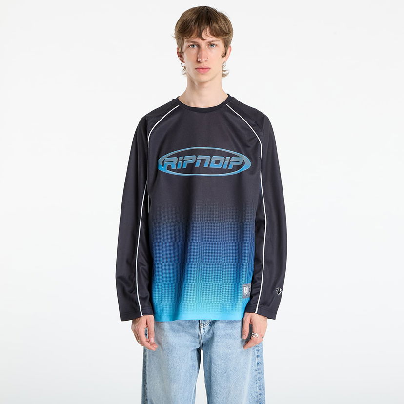 Фланелка RIPNDIP RIPNDIP Surround Sound Hockey Jersey Черно | RNDFALL25104