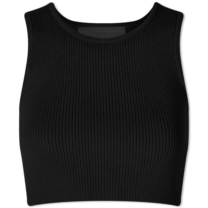 Съкратен топ Fear of God Essentials Sport Tank Top Черно | 192BT235340FW