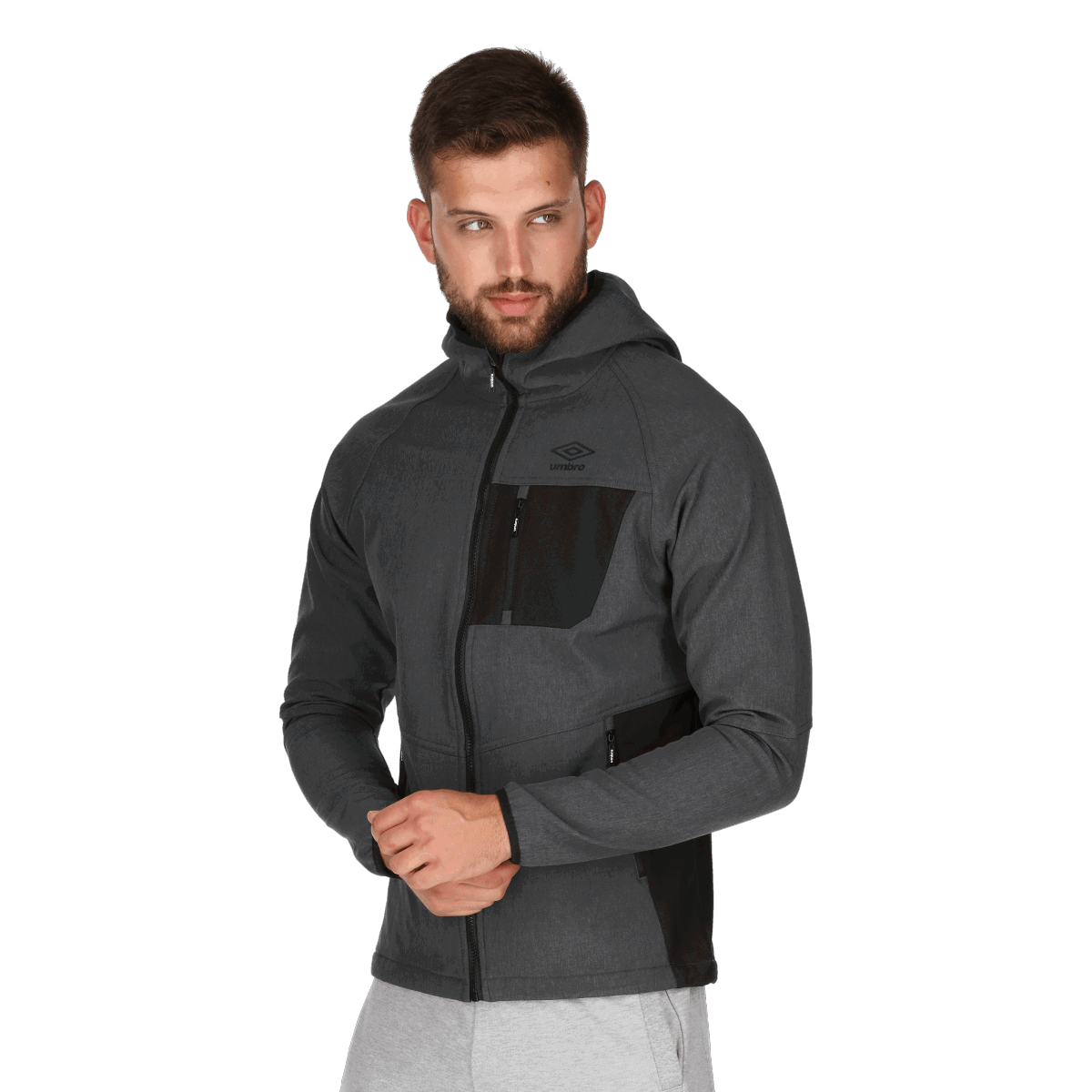 Яке Umbro Fixture Soft Shell Jacket Сиво | UMS193140-33, 0