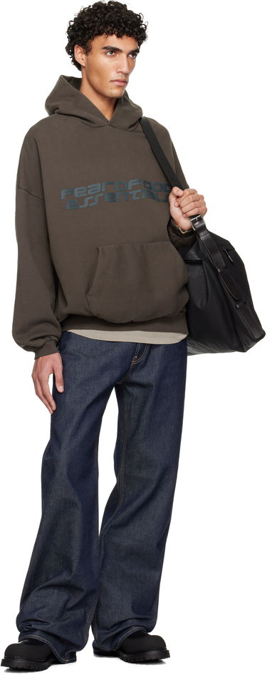 Суитчър Fear of God ESSENTIALS Holiday Heavy Fleece 90s Hoodie Кафяво | 192HO256563F, 3