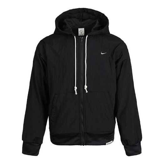 Суитчър Nike Standard Issue Zip Hooded Jacket Черно | CK6806-010