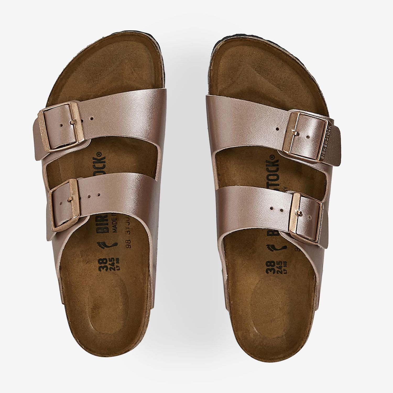 Кецове и обувки Birkenstock Arizona Copper Rose Gold Металик | 1023960, 1