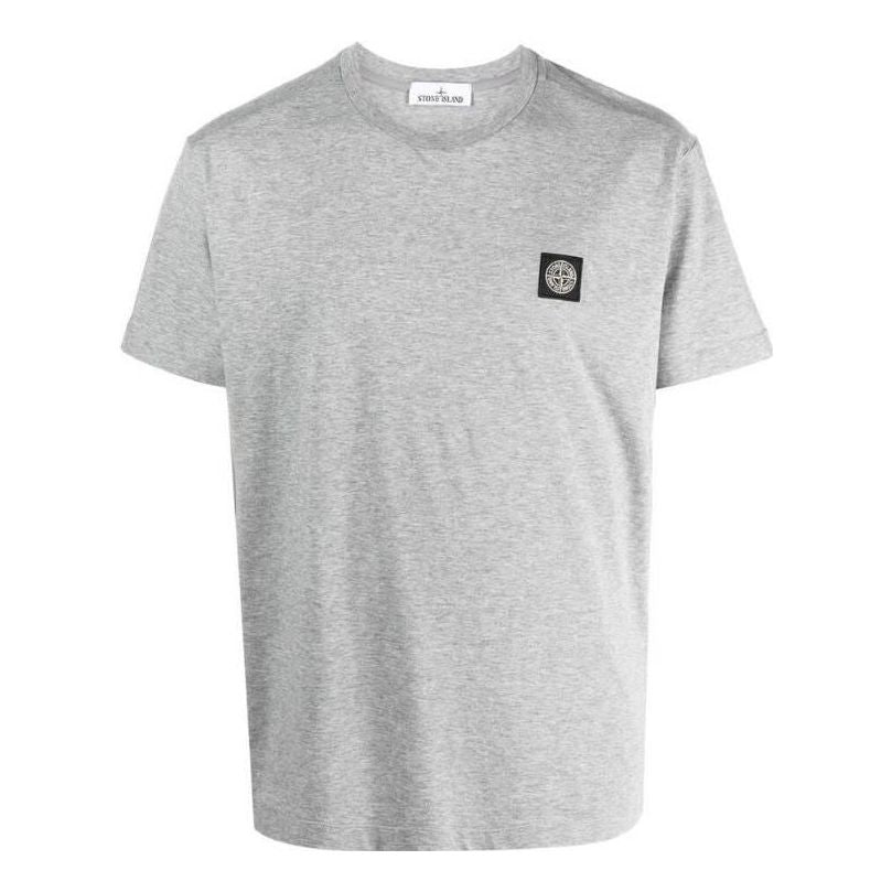Тениска Stone Island Compass Patch Logo T-Shirt Сиво | 101524113-A0M64
