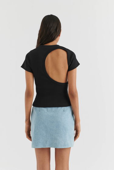 Тениска AXEL ARIGATO Solo Cut Out T-Shirt Черно | A2085002, 3