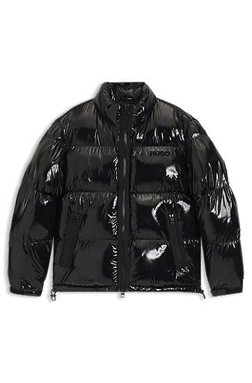 Water-repellent Glossy Puffer Jacket