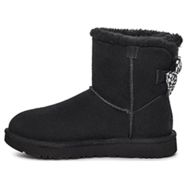 Кецове и обувки UGG Checkered Bow Short Snow Boots Черно | 1138132-BLK