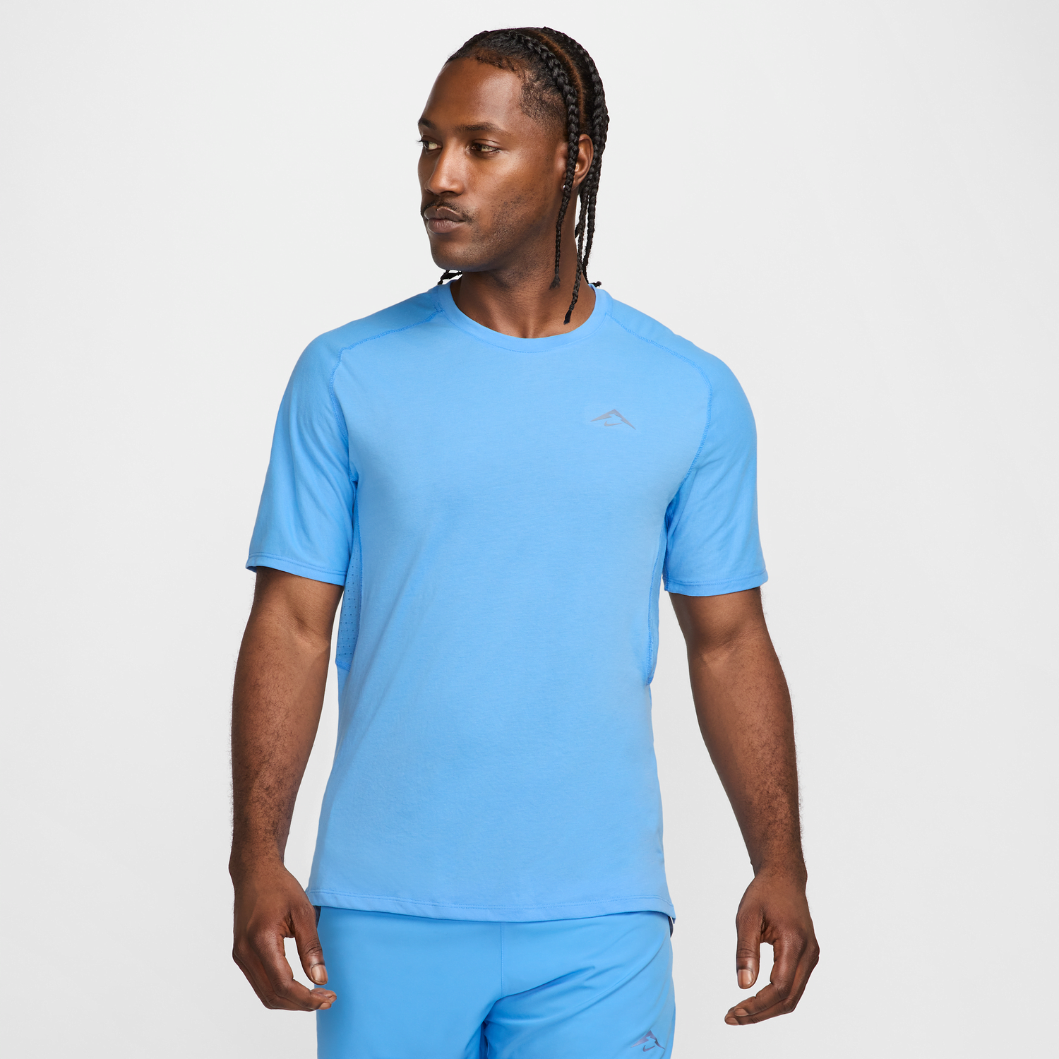 Тениска Nike Nike Solar Chase Dri-FIT Short Sleeve Running T-Shirt Синьо | HJ3580-412, 0