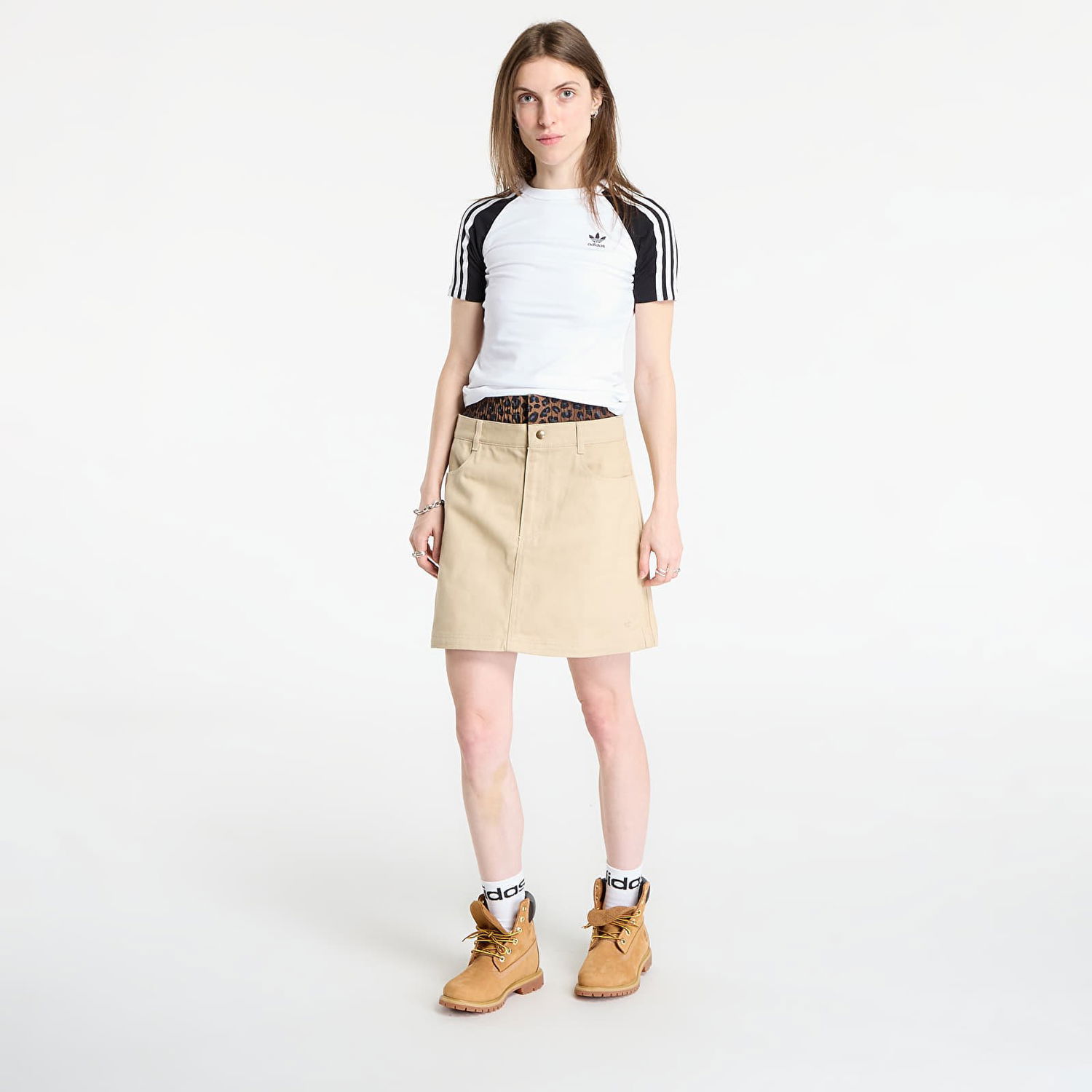 Пола adidas Performance Firebird Utility Mini Skirt Бежово | JX8761, 1