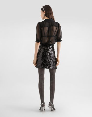 Пола Dolce & Gabbana Dolce & Gabbana Sequined Skirt Collection Черно | F4DADTHLMZMN0000, 2