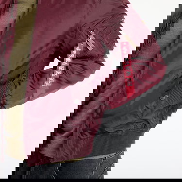 Яке Alpha Industries Inc. MA-1 TT Two Tone Dark Maroon Бургунди | 191103-419, 2