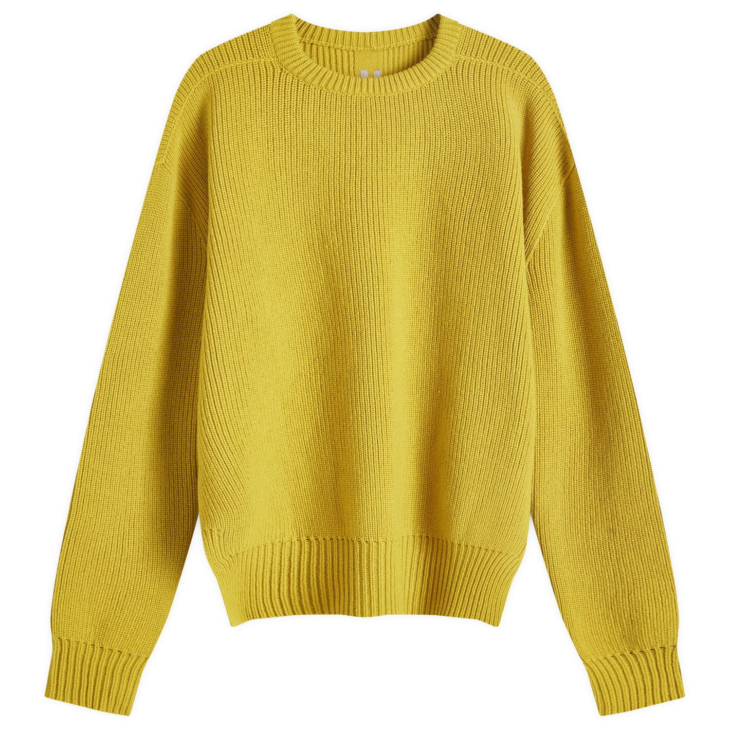 Пуловер Rick Owens Fisherman Knit Round Neck Жълто | RU02D6649-12, 0