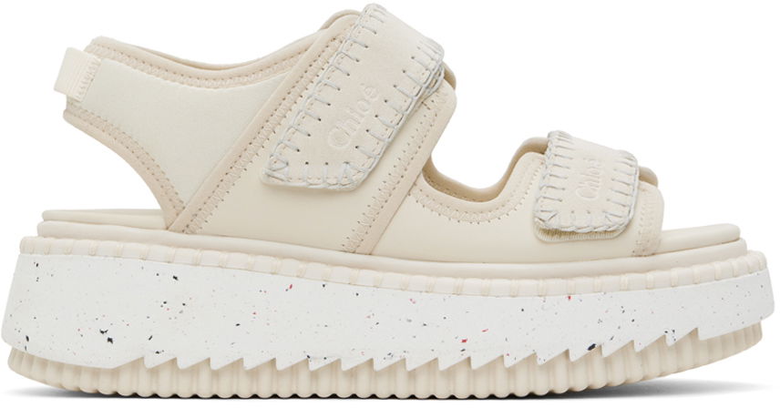 Аксесоари CHLOÉ Chloé Lilli Platform Sandals Бежово | CHC24U02CLG, 0