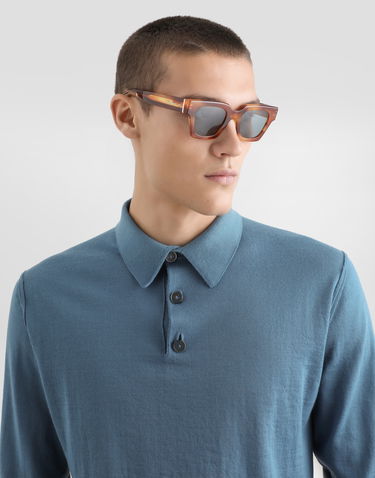 Поло тениска Dolce & Gabbana Cashmere Polo Shirt Синьо | GXZ25TJBW1PB0786, 3