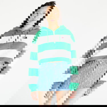 Суитчър Tommy Hilfiger Crop Stripe 1/4 Zip Hoodie Зелено | DW0DW15432 LY3, 3