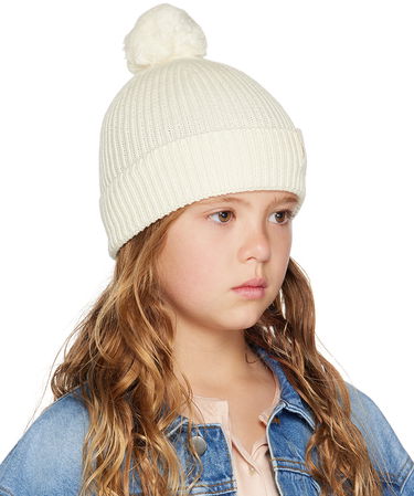 Шапка Golden Goose Golden Goose Kids Pom Pom Beanie Бяло | GKP01294.P000936.20103, 1
