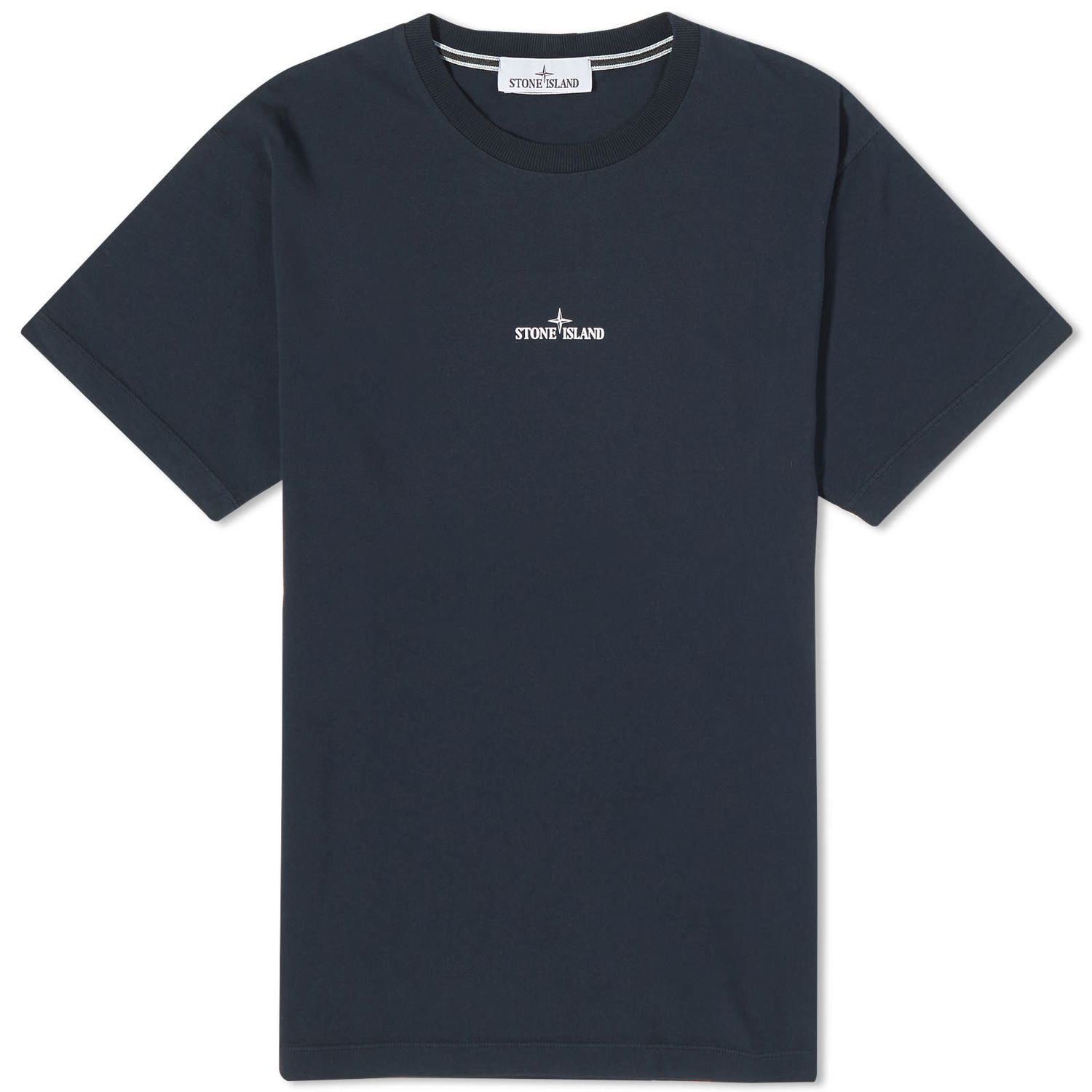 Тениска Stone Island Stamp Centre Logo T-Shirt Тъмно синьо | 79152NS82-V0020, 0