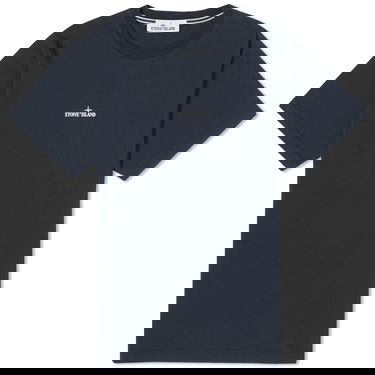 Тениска Stone Island Stamp Centre Logo T-Shirt Тъмно синьо | 79152NS82-V0020, 0