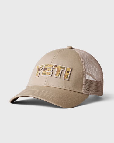 Шапка с козирка YETI Camo Logo Badge Low Pro Trucker Hat Бежово | 888830197783, 0