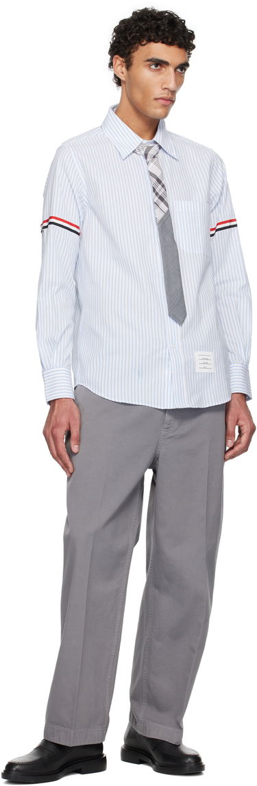 Шал Thom Browne Thom Browne Classic Bias Combo Madras Check Tie Сиво | MNL038C-F0808, 2
