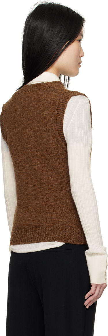 Пуловер &Daughter &Daughter Shetland Argyle Vest Кафяво | WLR2303, 2
