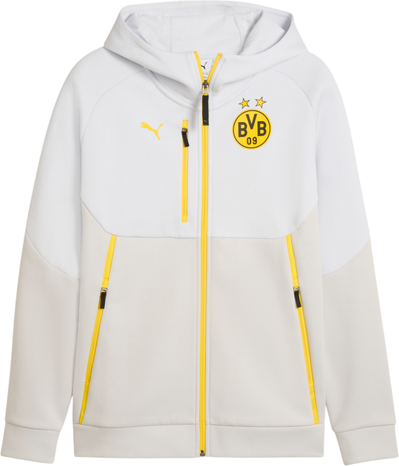 Суитчър Puma Borussia Dortmund Tech FZ Hoody Бяло | 781696-18, 0