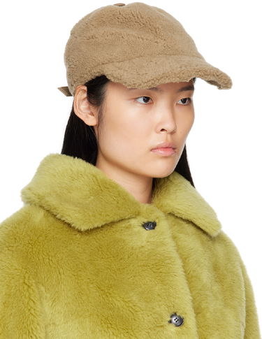 Шапка Yves Salomon Shearling Cap Кафяво | 24W23WAA157XXMECL, 3