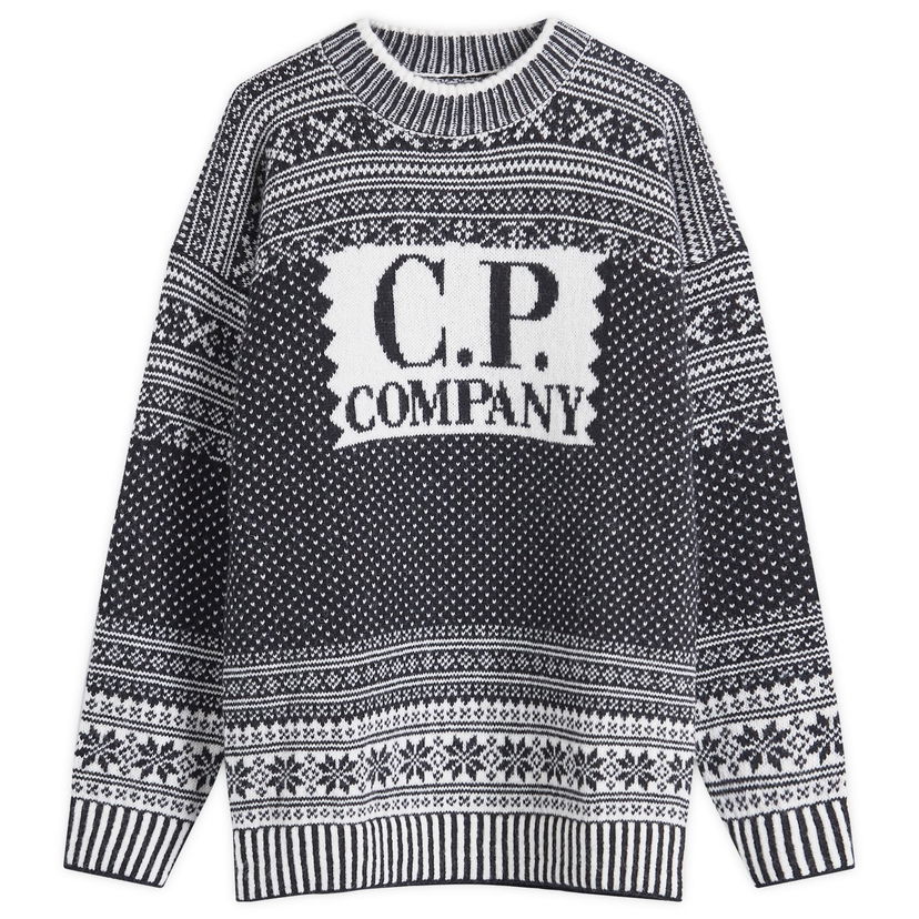 Пуловер C.P. Company Crew Knit Sweater Сиво | CMKN308A-110183J-V02