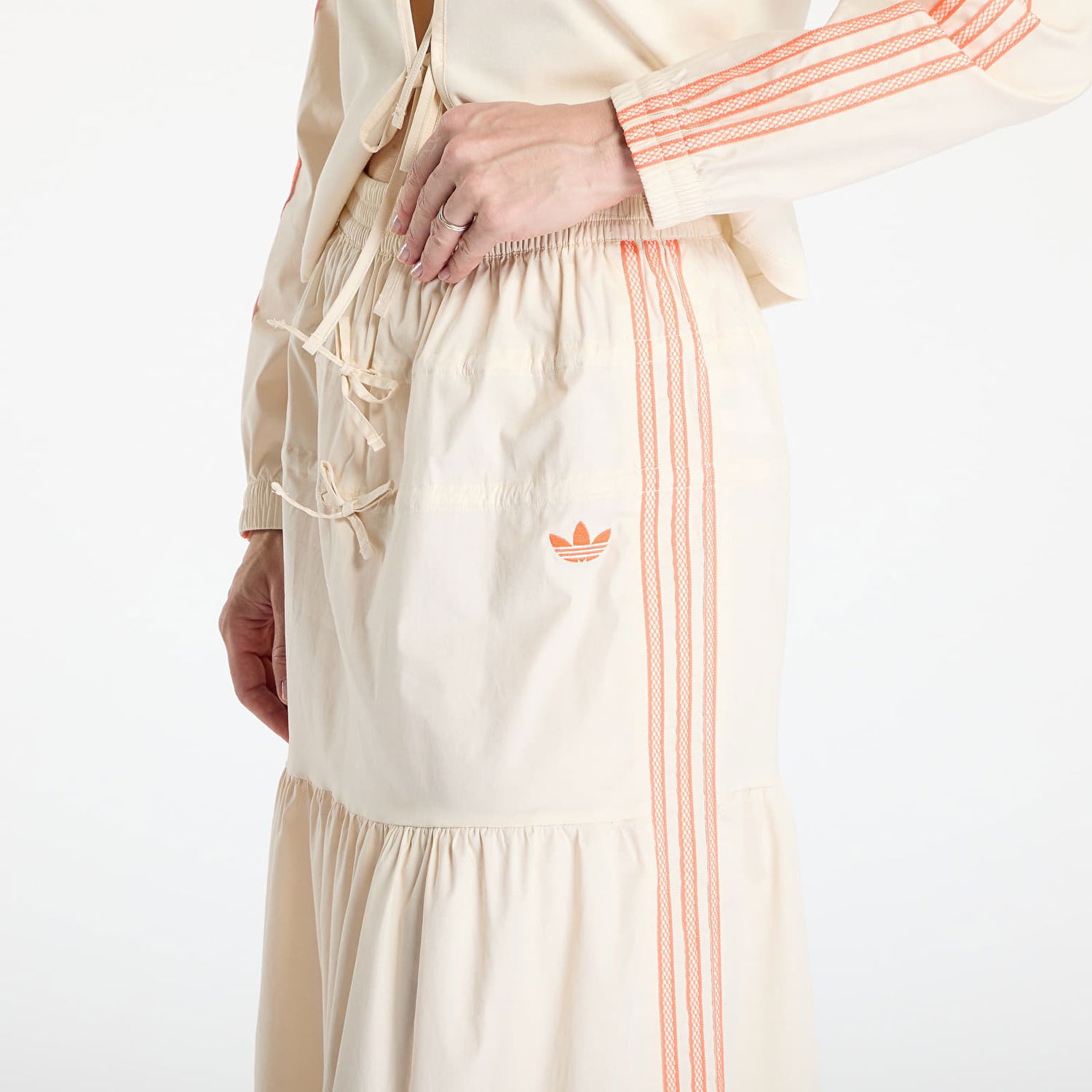 Пола adidas Originals adidas Originals Summer Glow Tiered Maxi Skirt Бежово | KC0768, 1