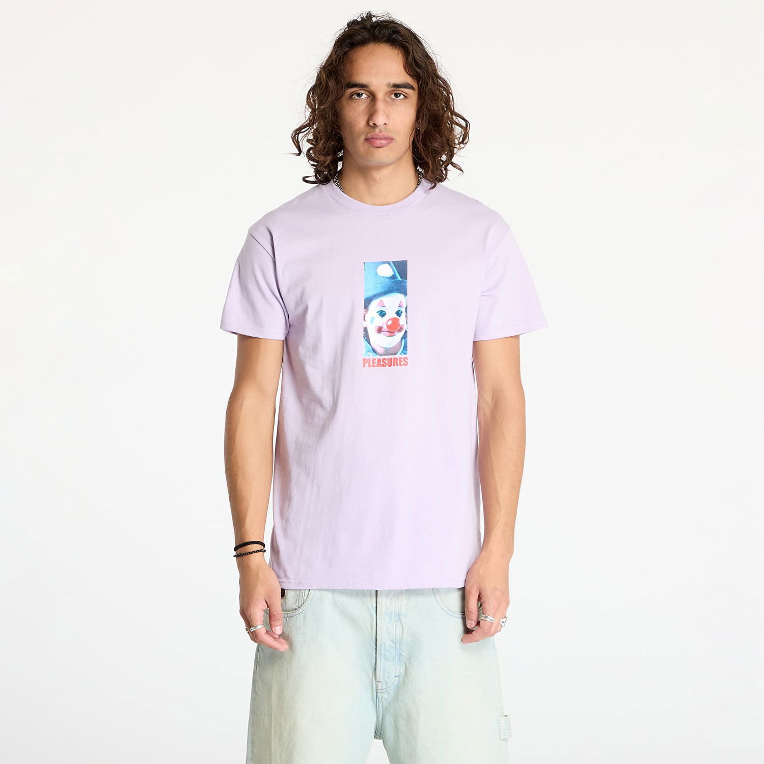 Тениска Pleasures Clown T-Shirt Orchid Лилаво | P24F063 ORCHID, 0
