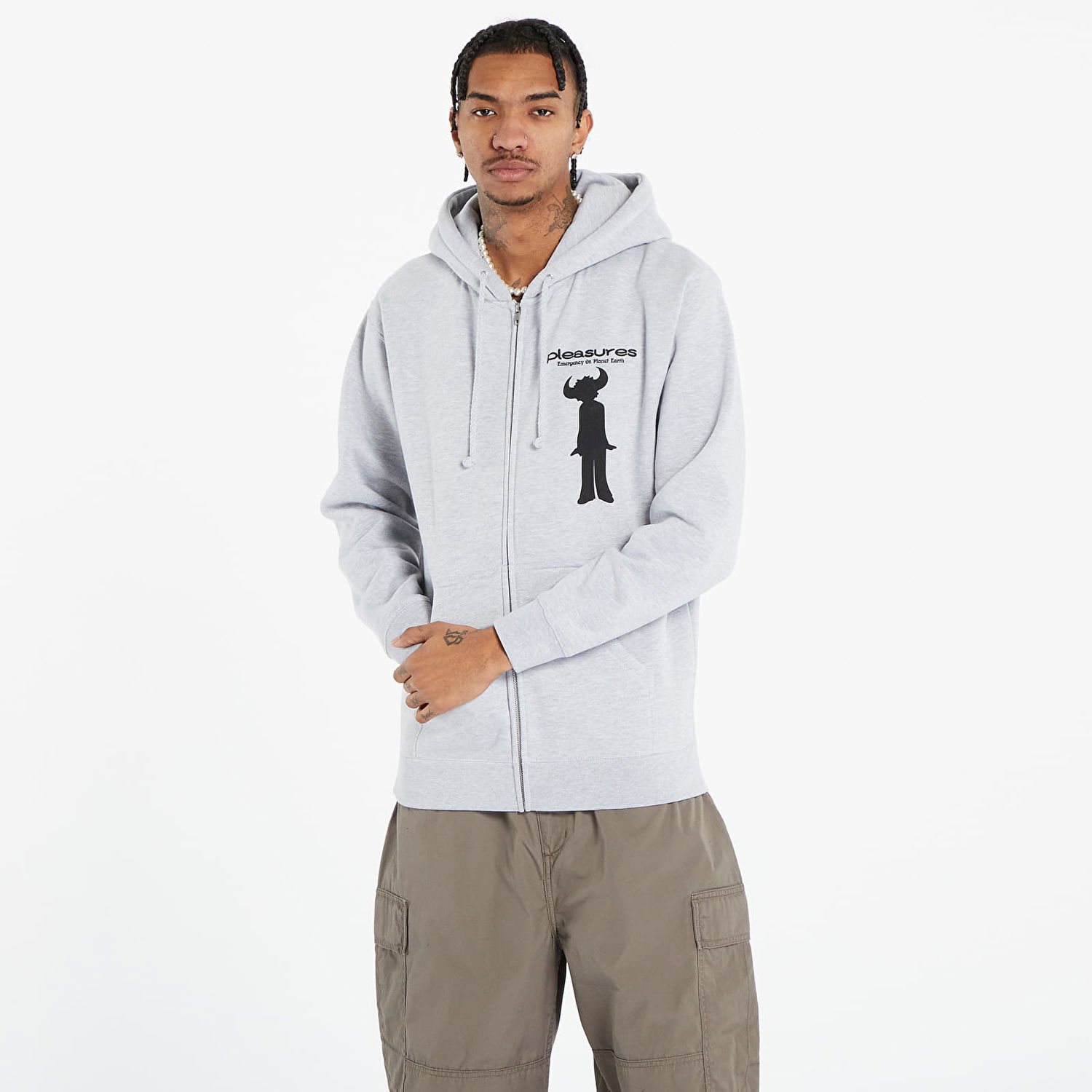 Суитчър Pleasures Jamiroquai x High Times Zip Hoodie Сиво | P23W061 GREY, 0