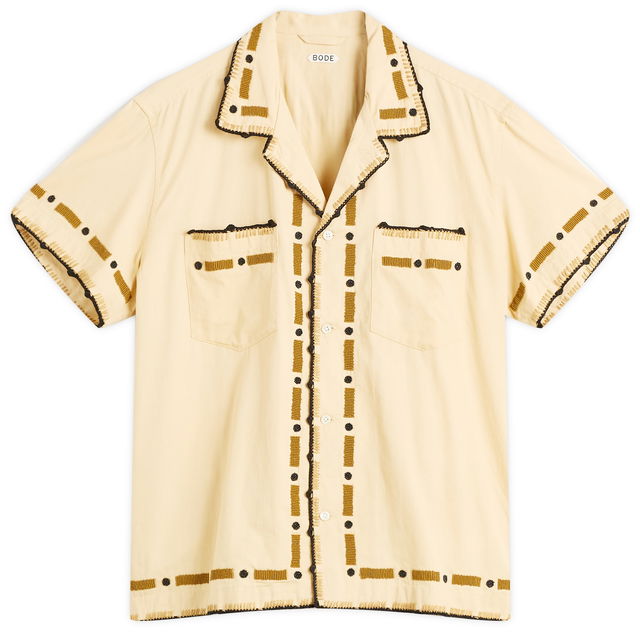 Beaded Ryegrass Short Sleeve Shirt, Size Large