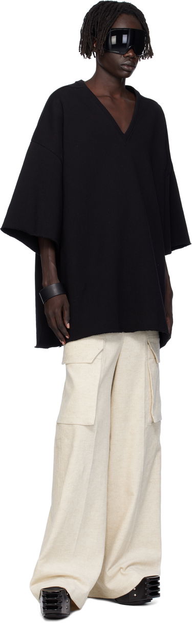 Тениска Rick Owens Rick Owens Concordians V Tommy T-Shirt Черно | RU02E1279 JTC, 3