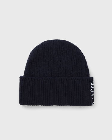 Шапка Marni Ribbed Knit Beanie with Contrast Stitching Тъмно синьо | CLZC0170Q0-00B90, 3