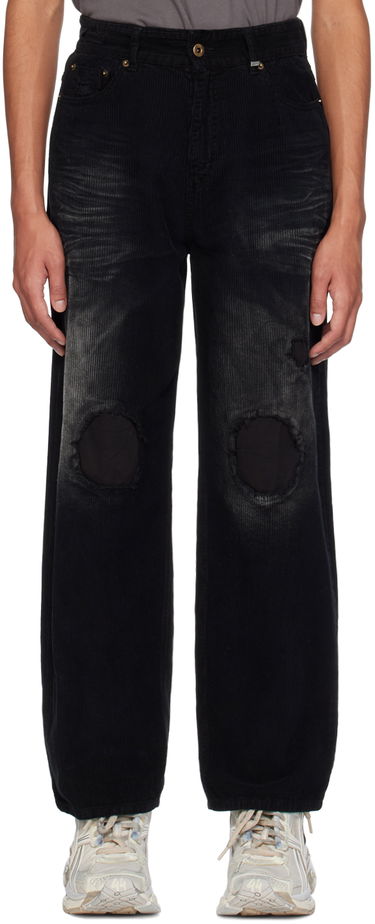 Дънки We11done We11done Distressed Corduroy Trousers Черно | WD-PT2-24-230-M-BK, 0