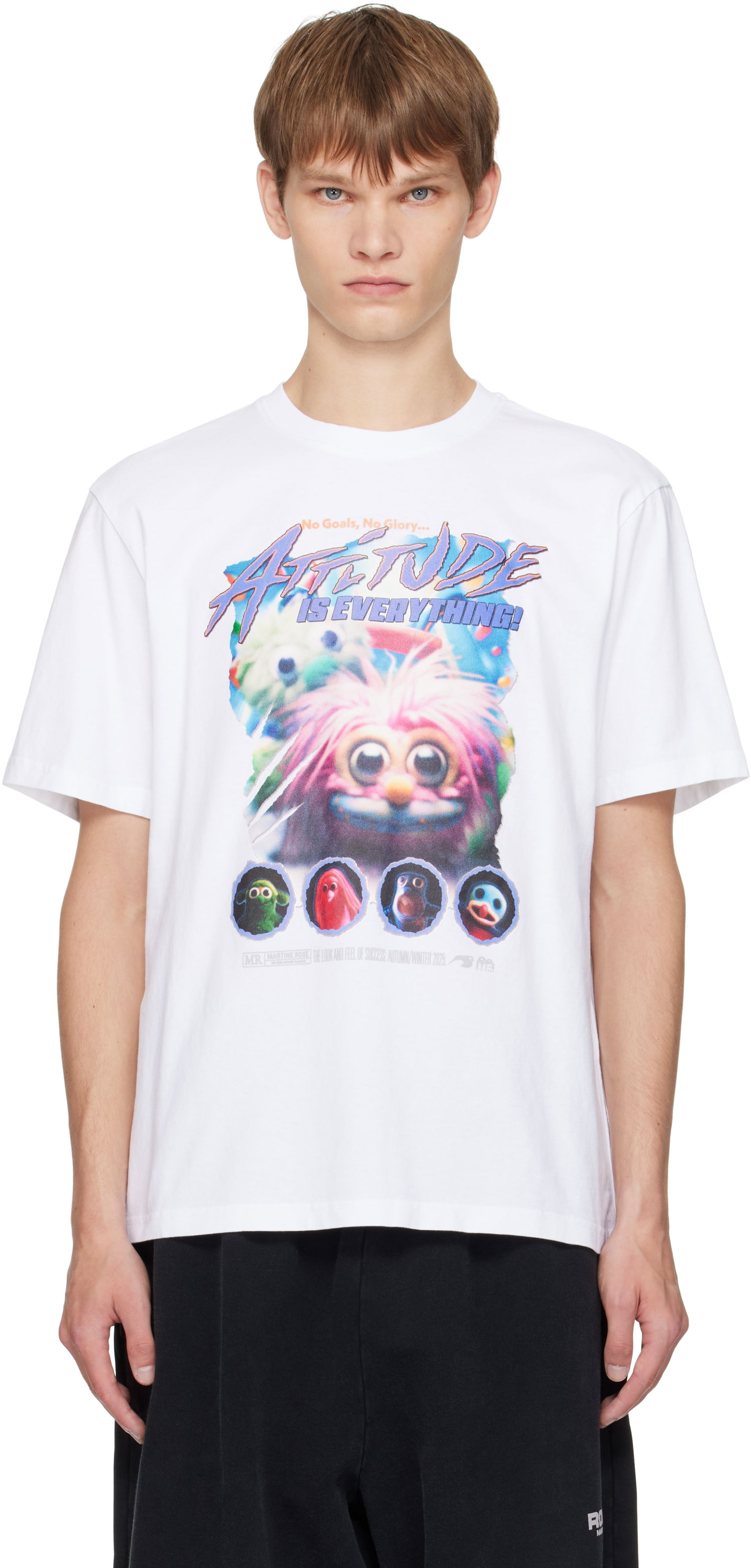 Тениска Martine Rose Martine Rose Classic Fraggle Rock T-Shirt Бяло | 603JE01000E, 0