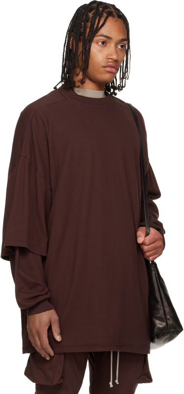Суитчър Rick Owens Concordians Tommy Hustler Layered Sleeve Oversized Sweatshirt Бежово | DU02E7266 JDB, 4