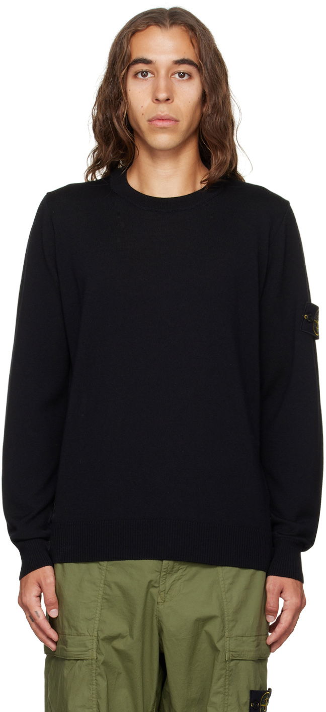 Пуловер Stone Island Wool Sweater Черно | 7715510C4, 0