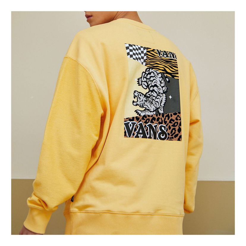 Пуловер Vans Vans Splicing Embroidered Pullover Жълто | VN0A5H9QYRS