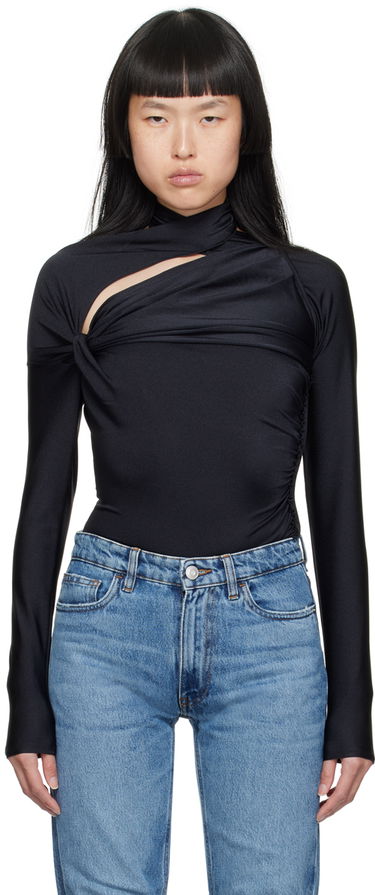 Тениска Coperni Coperni Asymmetric T-Shirt Черно | COPJS66545, 0