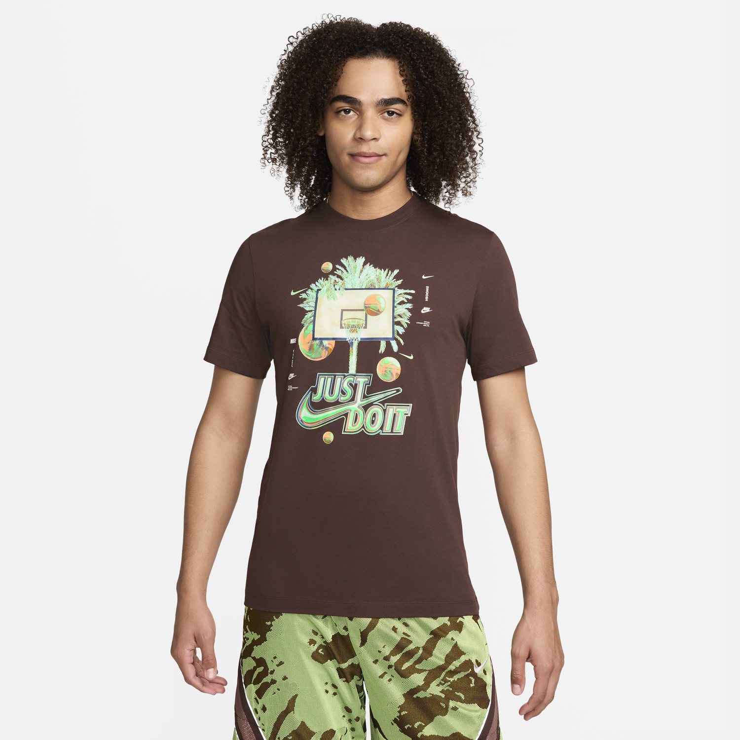 Тениска Nike Basketball Graphic Tee Кафяво | FV8410-227, 0