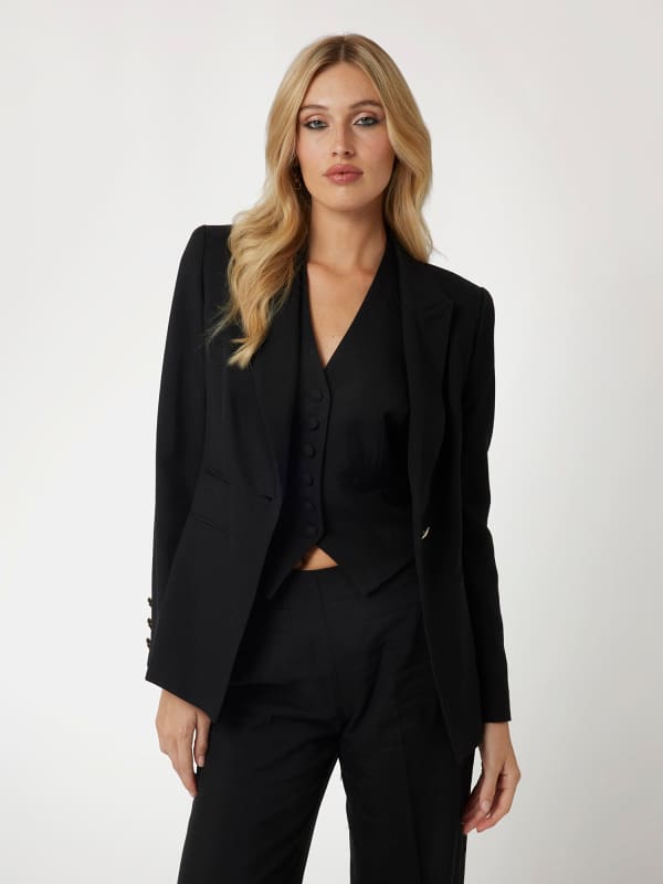 Яке GUESS Marciano Marciano Single Breasted Blazer Черно | 4YGN107144A