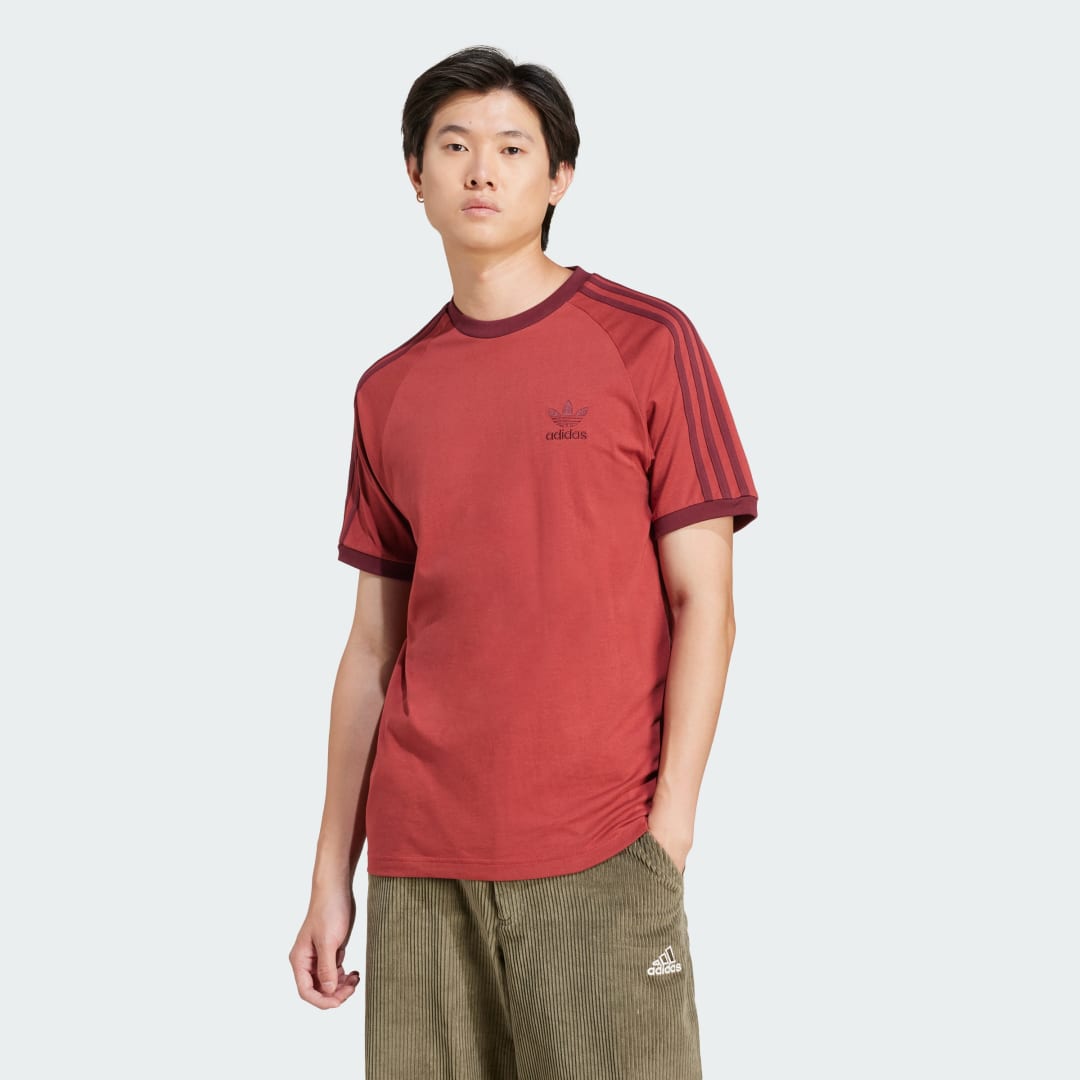 Тениска adidas Performance Adicolor Classics 3-Stripes T-Shirt Червено | JN7019, 0